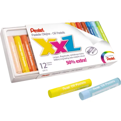 Pastele olejne Pentel XXL, 12 kolorów - 3